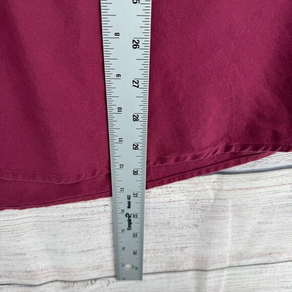 Cabela's Long Sleeve Button Down Shirt Mens XL Red Burgundy - Picture 12 of 12